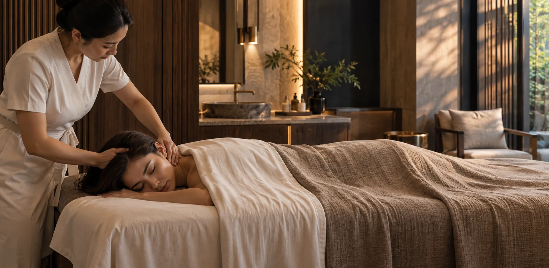 Luxury massage treatment at RYOKO Massage Center in Al Barsha, Dubai