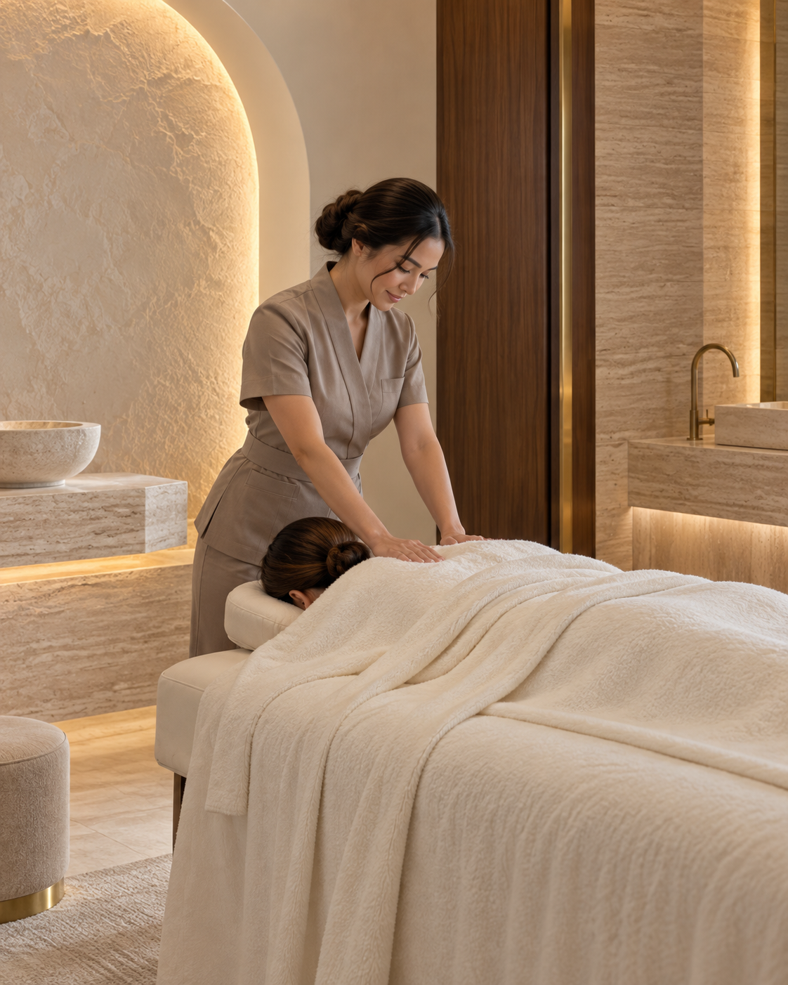 Professional massage experience at RYOKO Spa in Al Barsha, Dubai