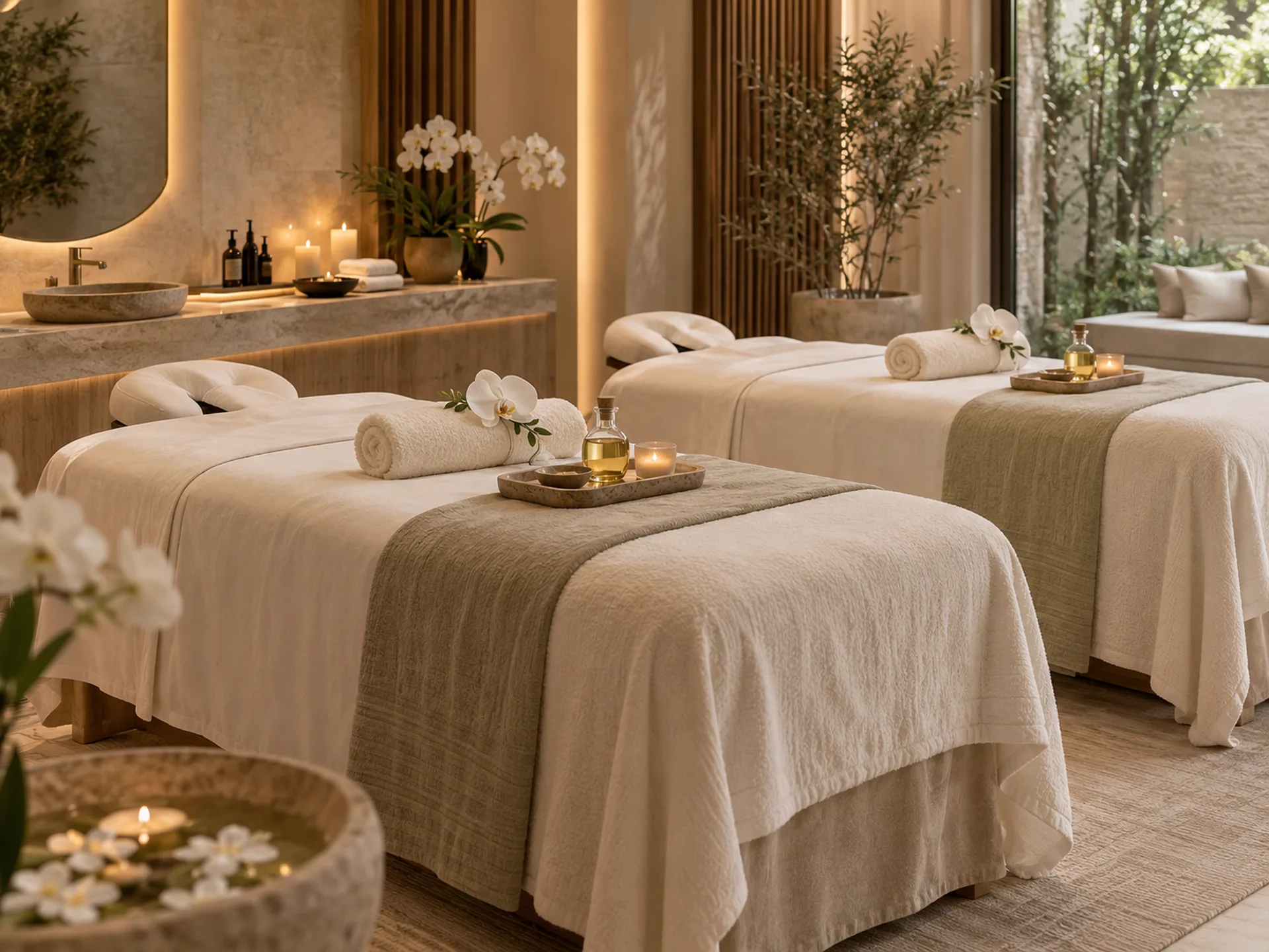 Two Guests, One Private Room at RYOKO Massage Center in Al Barsha, Dubai.