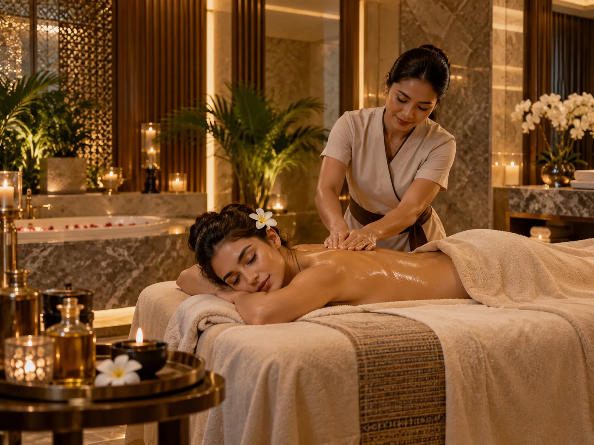 A Smooth, Oil-Led Massage at RYOKO Massage Center in Al Barsha, Dubai.