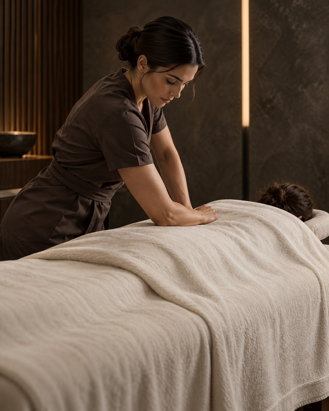 Deep tissue massage at RYOKO Spa in Al Barsha, Dubai