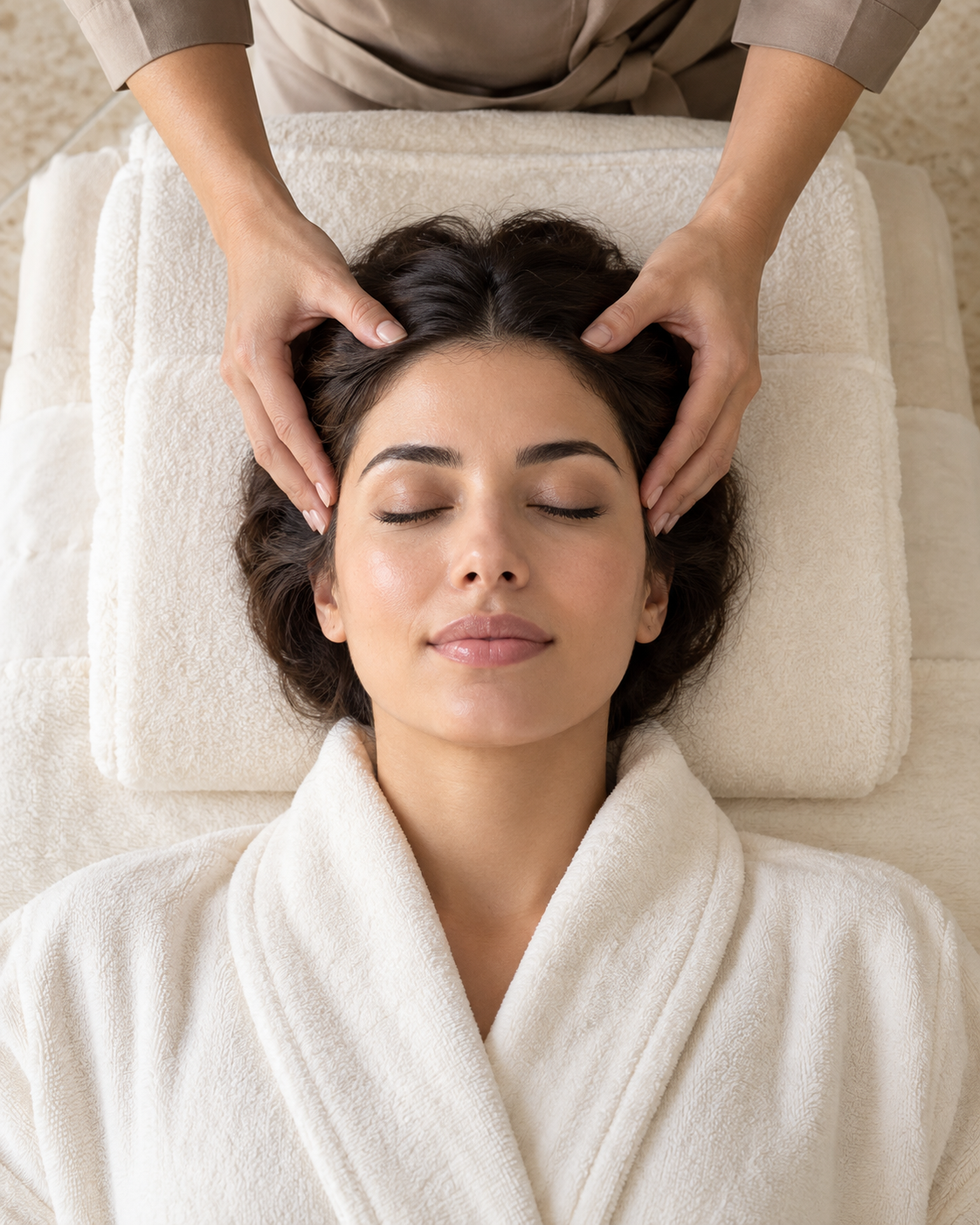 Relaxing head massage at RYOKO Spa in Al Barsha, Dubai