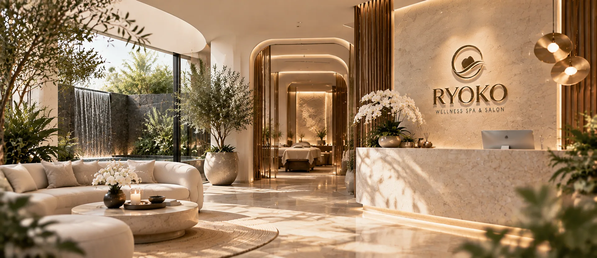 Elegant RYOKO Spa interior in Al Barsha, Dubai