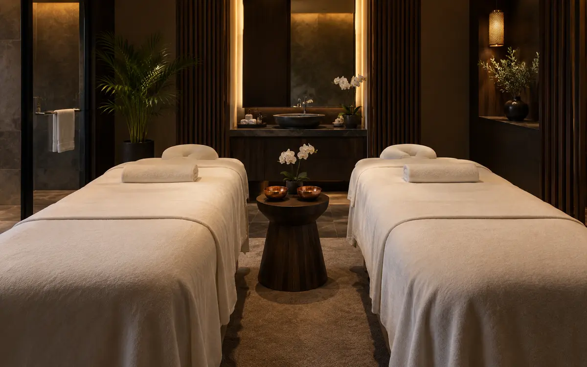 Private couples massage room at RYOKO Massage Center