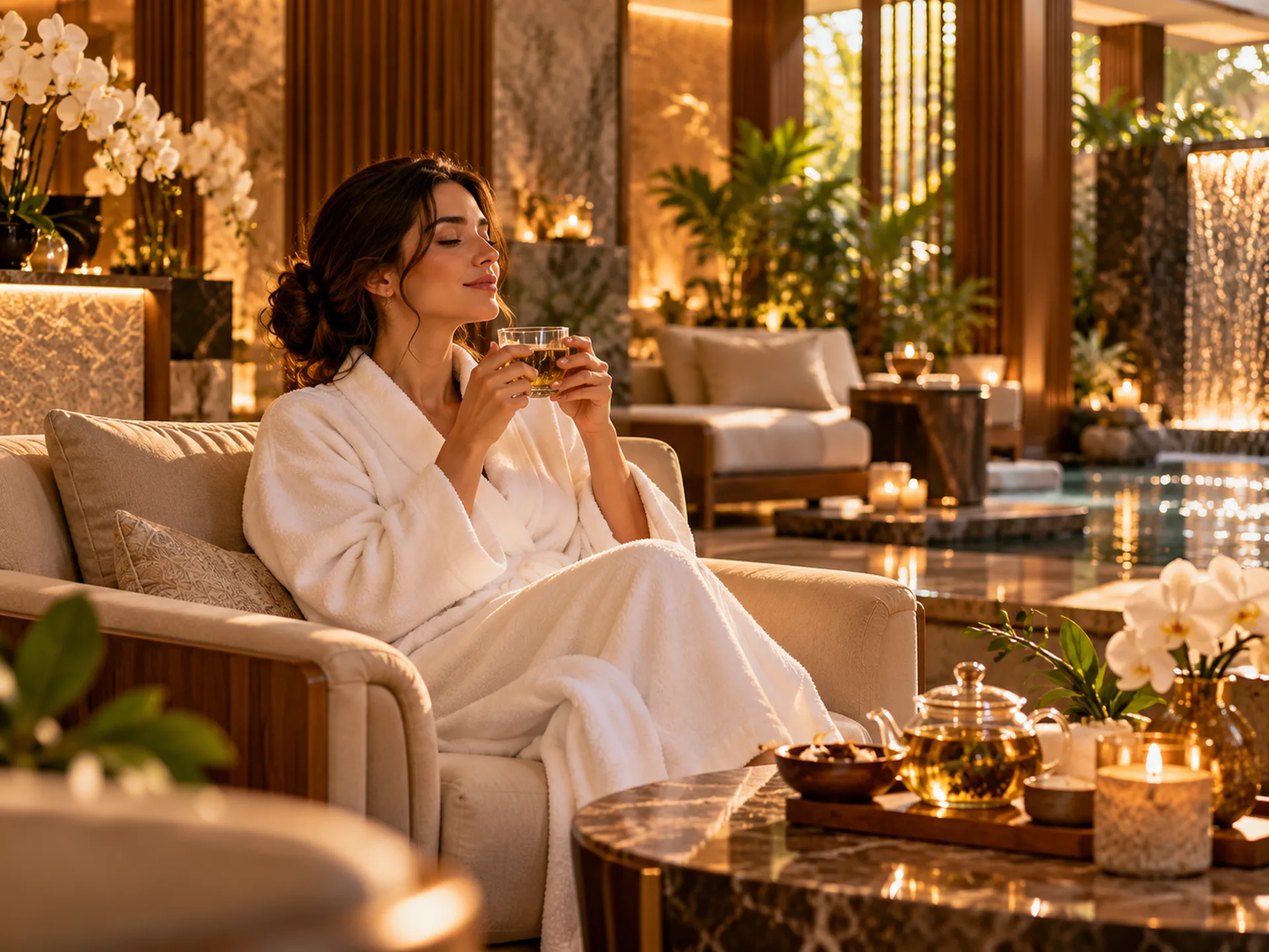 A quiet moment after a Swedish massage at RYOKO.
